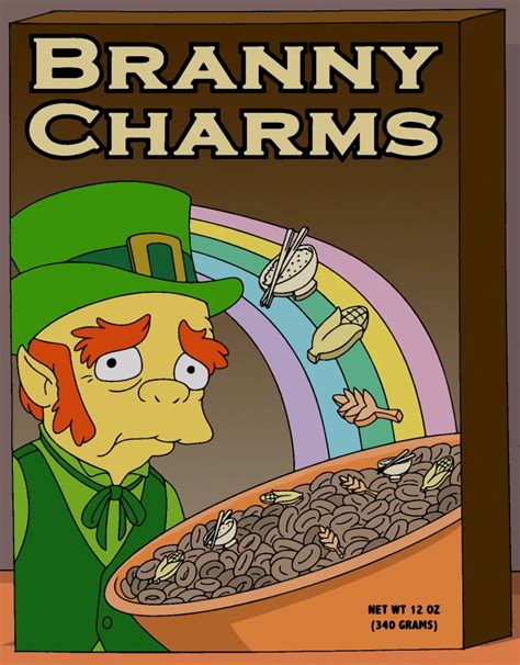 Do you remember that one homestuck comic where john and jade were stuck on a meteor and they hooked up and me: Branny Charms - Wikisimpsons, the Simpsons Wiki