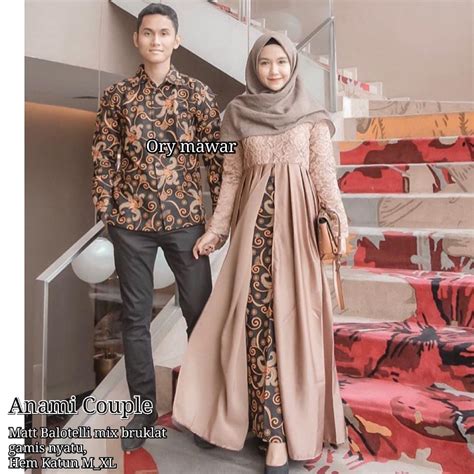 Gamis couple pria wanita dewasa baju pasangan cewek cowok lebaran brukat casual premium terbaru mewah. Model Baju Sarimbit Untuk Kondangan - Model Baju Batik ...
