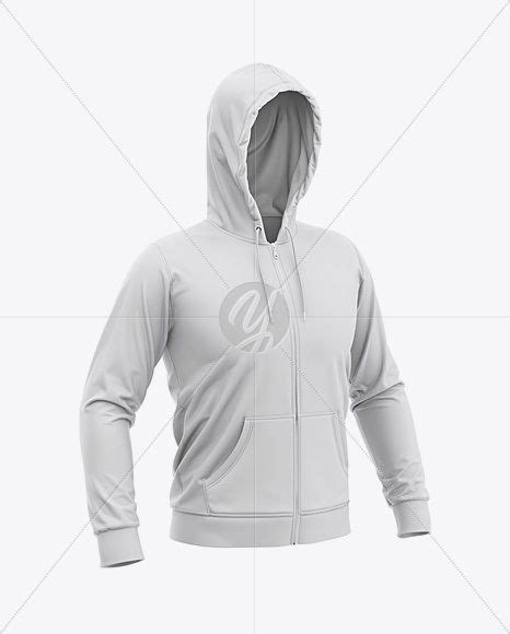 Download all 44 sweatshirt product mockups unlimited times with a single envato elements subscription. Men's Full-Zip Hoodie Mockup - Front Half Side View in ...