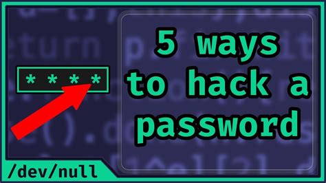 Always wanted to be a hacker? 5 Ways To Hack A Password (Beginner Friendly) - YouTube