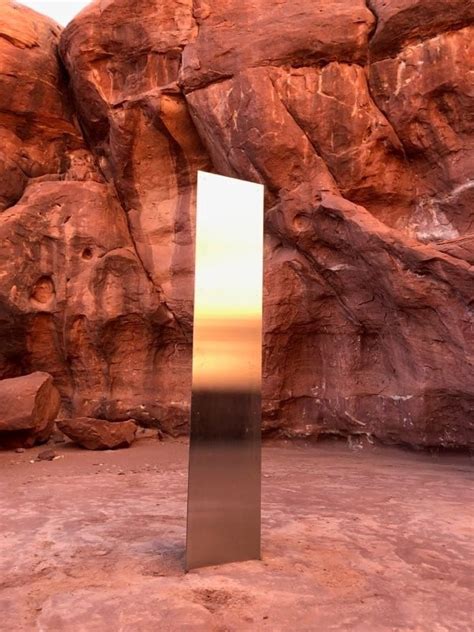 After all these years, the #shadowofwar. Mysterious Monolith Like One Found In Utah Appears On ...