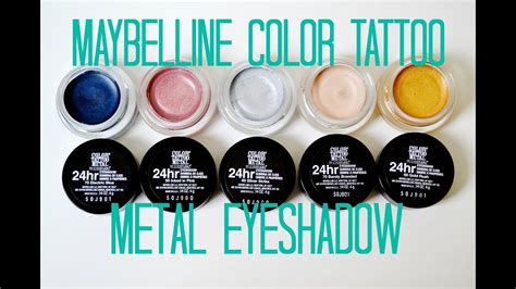 Maybe you would like to learn more about one of these? Review and Swatches: Maybelline Color Tattoo Metal ...