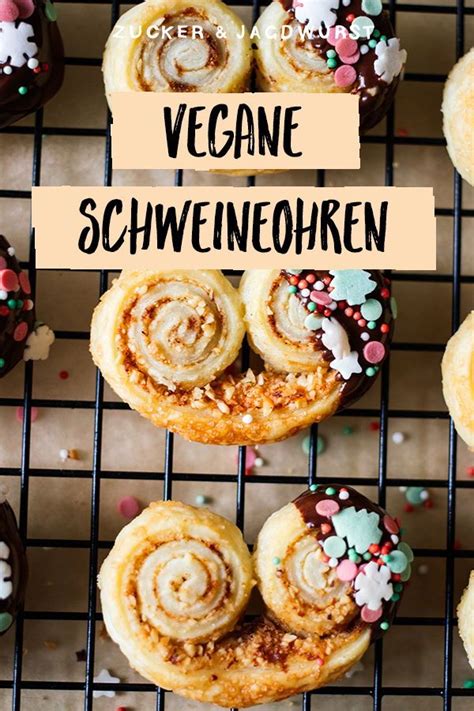 Du kannst sie nach belieben variieren, mal mit mandelmus und zitrone. Vegane Weihnachts-Schweineohren | Rezept | Schweineohren ...