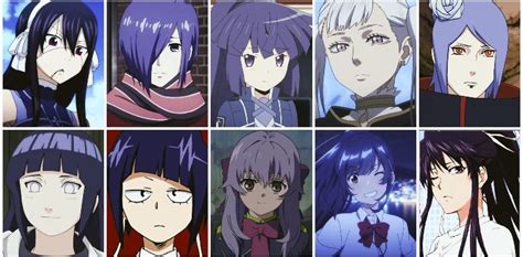 Also speaking of hair, close the eyes more together and make them less bigger. Top Girls With Purple Hair💜 | Purple haired anime ...