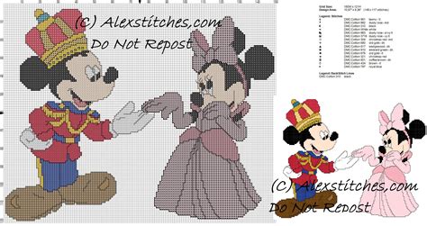 Check spelling or type a new query. minnie and mickey mouse king and queen free cross stitch ...