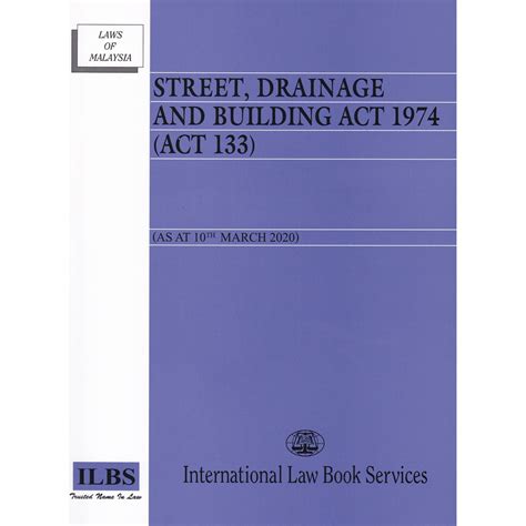 Land drainage act (with its variations) is a stock short title used in new zealand and the united kingdom for legislation relating to land drainage. Street, Drainage and Building Act 1974 (Act 133) [As At ...