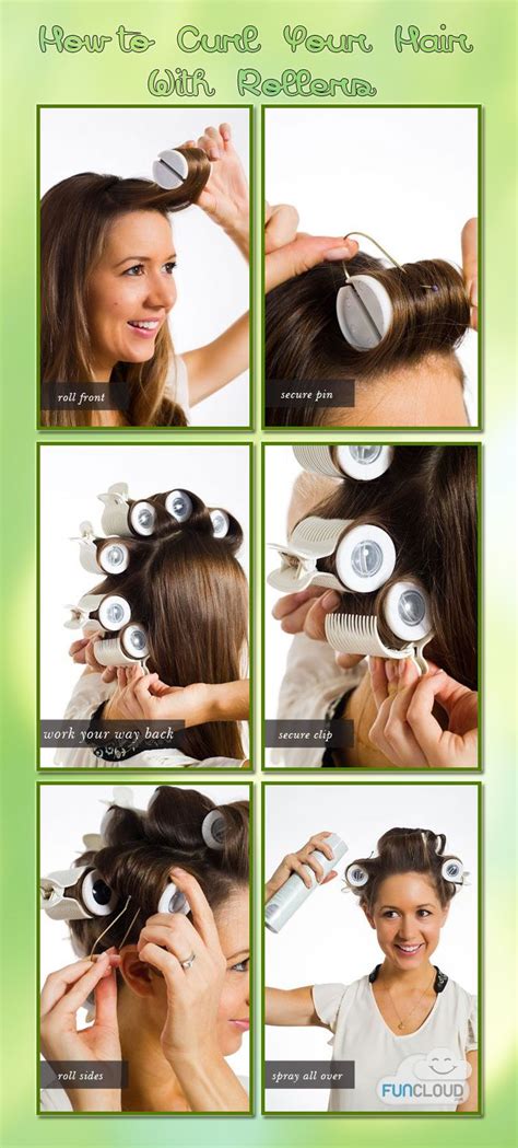 How do you put rollers in your hair? How to curl your hair with rollers | Hair styles, Hair ...