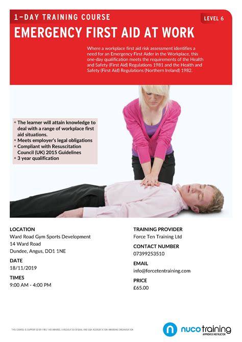 Proqual level 6 nvq diploma in health & safety practice. Level 6 EFAW Dundee | Safety and first aid, Cpr training ...