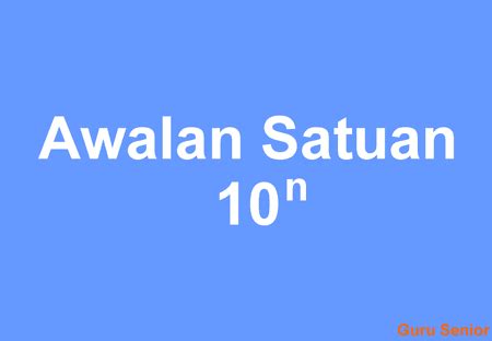 Kilogram mengukur massa, meteran panjangnya, dan yang kedua pengukuran metrik dinyatakan dalam kekuatan 10, yang membuat konversi dari satu subunit (seperti satu sentimeter) ke subunit lain (seperti satu meter). Macam-Macam Awalan Satuan dan Sistem Satuan Selain Metrik ...