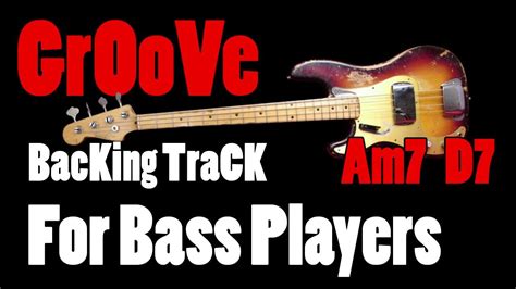 Sign up, download and sing! Groove bass backing track