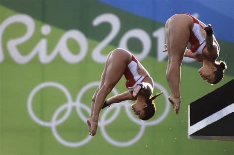 Meaghan benfeito of canada competes in women's diving 10m platform semifinal at the tokyo aquatics centre at the 2020 summer olympics on aug. Rio 2016: médaille de bronze pour Roseline Filion et ...