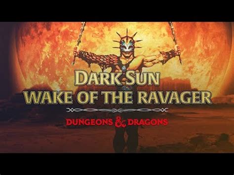There are few things as good as ending december on the beach under the sun, in the best style os refrescos tropical! Let's play Dark Sun: Wake of the Ravager - 1 - YouTube