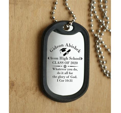 33 graduation gifts your friends will *swoon* over. Custom graduation Dog tag, graduation gift idea, Custom ...