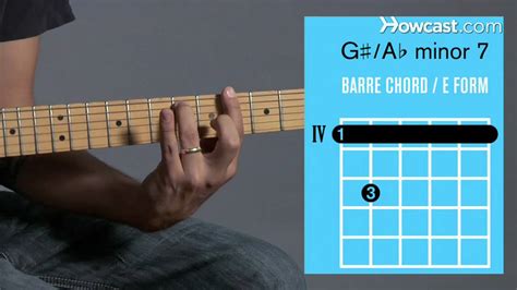 It's important to know how to find in order to find the chords within a minor scale, we'll use the concept of roman numerals and how they determine which chord is a major or minor in. A♭Minor 7 / G ♯ Minor 7 Barre Chord | Guitar Lessons - YouTube