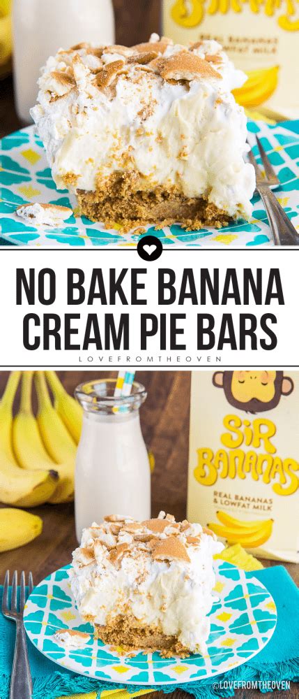 Where can i buy banana cream pie near me. No-Bake Banana Cream Pie Bars • Love From The Oven