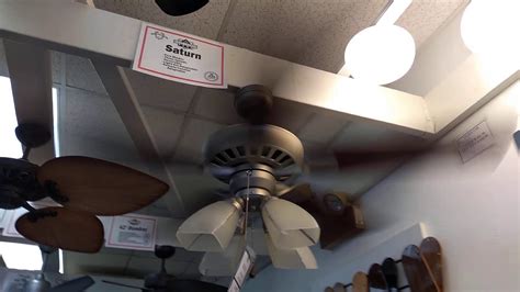 Ceiling fans can help cool down a room, or circulate heat. Gulf Coast Saturn Ceiling Fan - YouTube