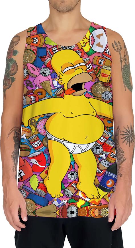 Este desenho é dedicado a todos os fãs da série animada os simpsons, em que cinco membros da família aparecem. Camiseta Camisa Regata Blusa Desenho Os Simpsons 03 no ...