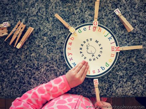 printable alphabet matching wheel arrows applesauce