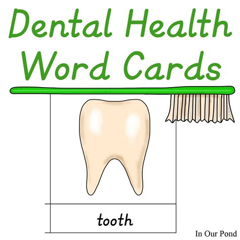 How do you know if you need a root canal? Dental Health Word Cards