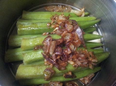 Lady finger fry spicy okra recipe cooking with eggs village style okra recipe cooking okra. Chinese Homecook Recipe: Steam Lady's Finger