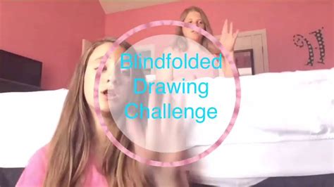 With young children i often encourage them to use a blinder helper while they practice all the lines of the edges without concern for making a picture. Blind Folded Drawing Challenge - YouTube