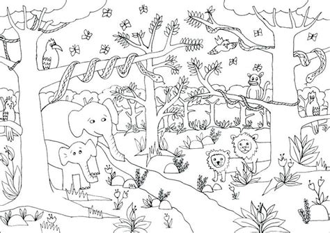 Free printable coloring pages jungle. Jungle Coloring Pages - Best Coloring Pages For Kids ...