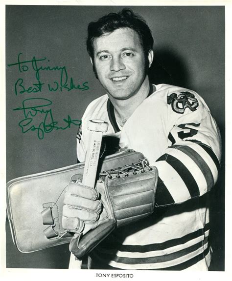16 hours ago · hall of fame hockey goaltender tony esposito died tuesday at age 78 after a battle with pancreatic cancer, according to a statement from the chicago blackhawks. Hockey - Tony Esposito - Images | PSA AutographFacts℠