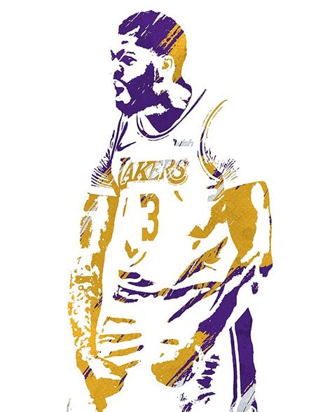 Anthony davis lakers coloring pages. Anthony Davis Los Angeles Lakers Watercolor Strokes Pixel ...