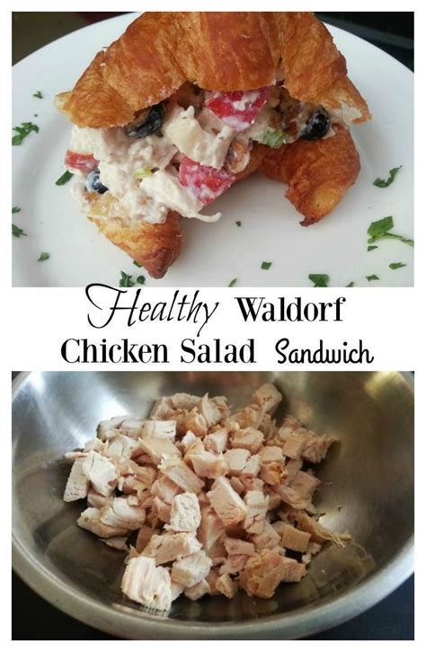 Fill a leaf of butter lettuce with some chicken salad. Healthy Waldorf Chicken Salad Sandwich. Who wouldn't love ...