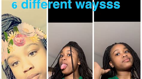 How to style box braid hair. 6 DIFFERENT WAYS TO WEAR YOUR HAIR IN BRAIDS! - YouTube