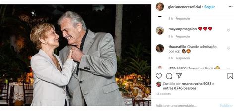 E não custa r$ 5 milhões por mês, como faustão. Glória Menezes compartilha clique romântico com Tarcísio ...