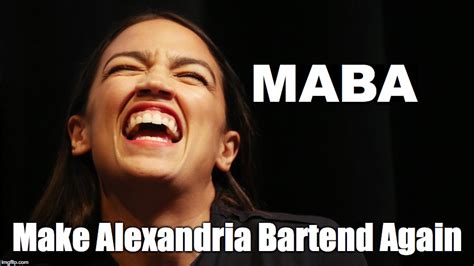 Aoc sang the praise of the progressive movement that she and sanders have championed moments before the delegate count began and dems rallied behind presumptive nominee joe biden. MABA - Imgflip