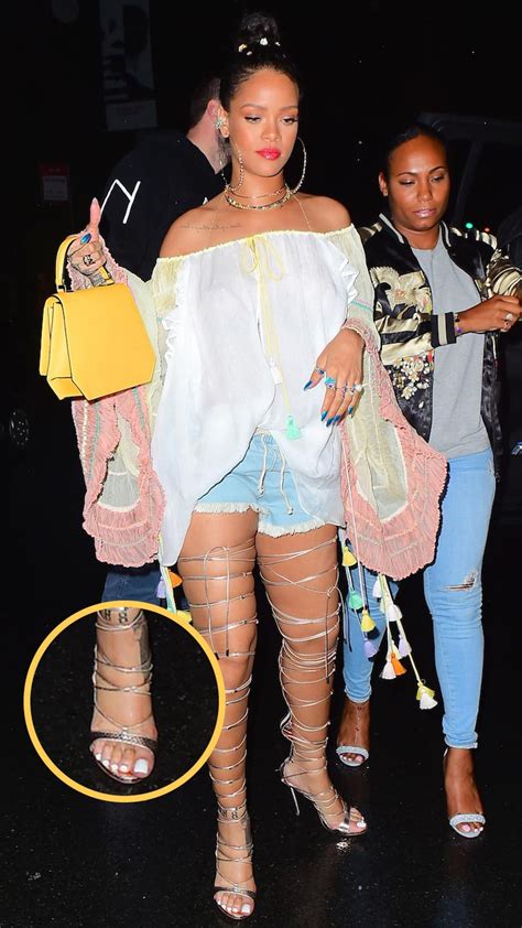 File downwards, away from your foot, using long strokes. Rihanna's Long-Toenail Pedicure Is So Bad Gal, It's Good ...