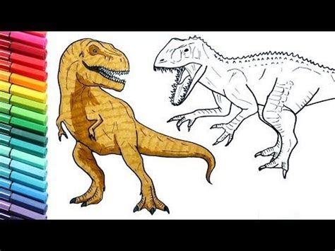 Train motor skills imagination, and patience of children, develop motor skills. YouTube | Dinosaur drawing, Dinosaur coloring, Drawings