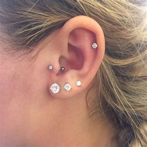 Ear piercing ideas; unusual piercings - pictures, Instagram | Glamour UK