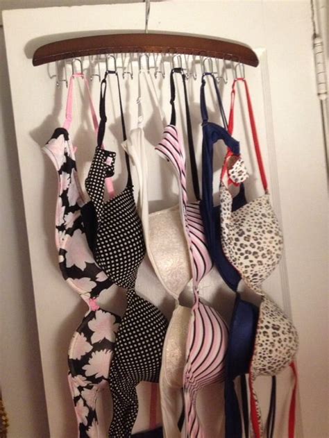 Create more closet space before you get to organizing your closet, it's important to take a few necessary steps beforehand to prepare your space. DIY Hanging Bra Storage (With images) | Hanging bra ...