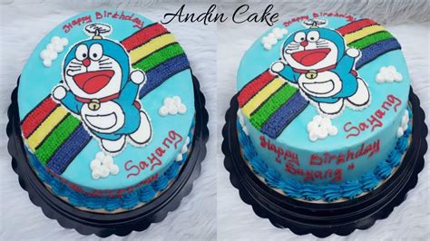 Langkah pertama yaitu membuat air gula terlebih dahulu. Cara membuat kue Ulang Tahun Doraemon - YouTube