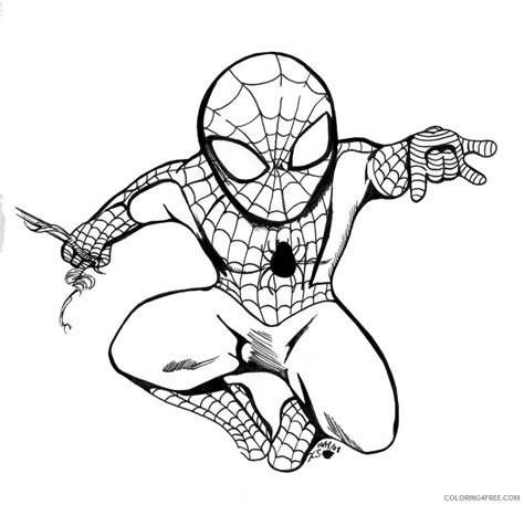 Collection of superheroes coloring pages in excellent quality. spiderman coloring pages chibi Coloring4free ...