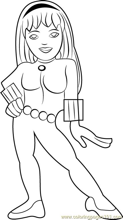 Download or print for free from the site. Black Widow Coloring Page for Kids - Free The Super Hero ...