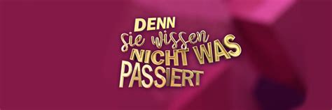 Am samstag ist es wieder soweit: Denn sie wissen nicht, was passiert | Sendetermine ...