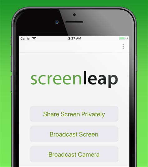 They brought you the imac screencast tool and now support devices running at least ios 11. Share Your Mobile Screen | Products | Screenleap