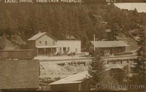 There is confusion between the mansion, at 2451 laurel canyon blvd. Laurel Station, Santa Cruz Mountains Los Gatos, CA Postcard