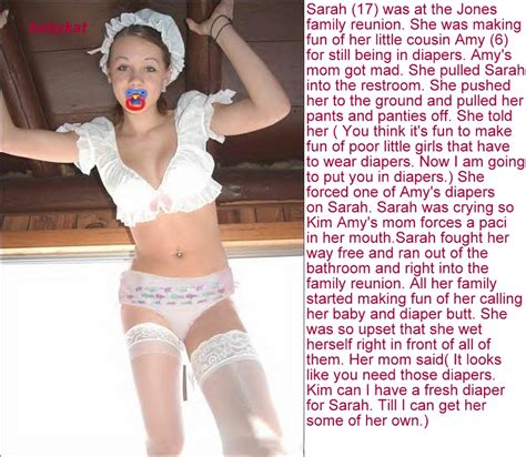 An abdl and sissy caption and art blog. abdl sissy diaper captions: family reunion