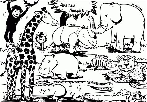 Search through 623,989 free printable colorings at getcolorings. Coloring Page African Animals - Coloring Home