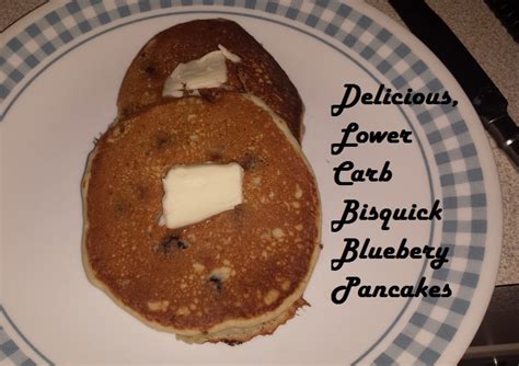 Vegan banana bisquick pancakes with peanut butter syrup is one of my favorite breakfast recipes. Easy Lower Carb Blueberry Pancakes Using Bisquick and ...