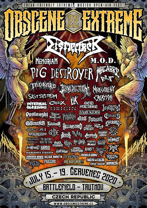 Obscene extreme festival goes japan once again!!! OBSCENE EXTREME 2020 - NEW POSTER!!! / OEF europe