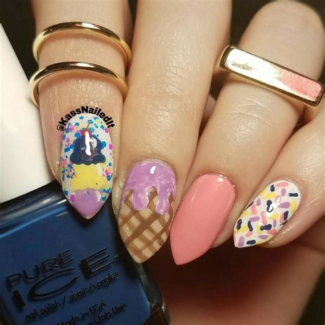 Kayang kaya ni neil bumili nyan.they are the owner of arce ice cream so rich kid si guy matagal na hehehe. Ice cream scoop cone nails mani sprinkles nail art Design ...