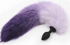 anal tail plug butt fox tails sex silicone women faux adult toys games gradient