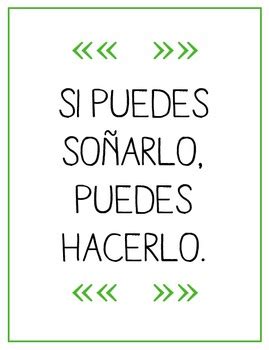 Spanish inspirational quotes spanish quotes positive phrases positive quotes wisdom quotes me quotes truth quotes quotes en espanol wise words. Spanish Inspirational Quotes - 2 by Brooke Hahn | TpT