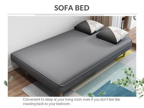 Solid tufted foldable sofa bed orange/silver. Shelbie Durable 3Seater or 4Seater Foldable Sofa Bed Sofa ...